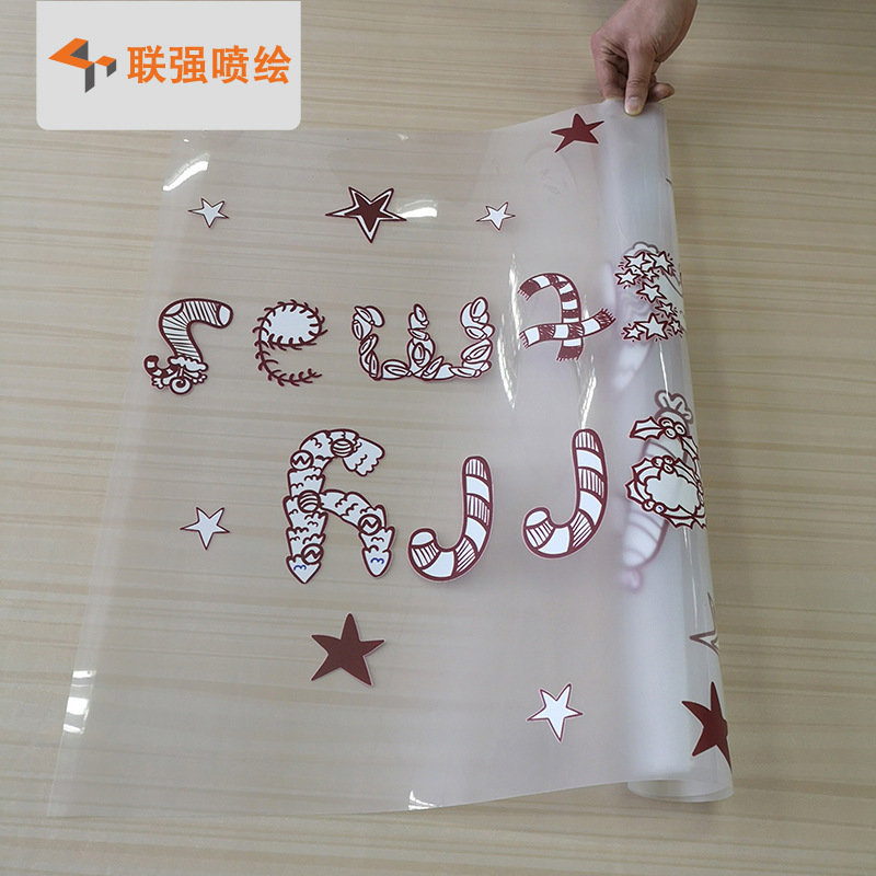 深圳厂家供应UV打印高清透明玻璃贴静电膜 超透膜 透明车贴喷绘