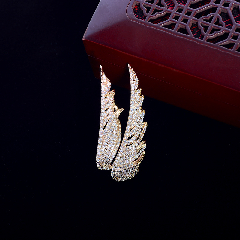 Broche Aile Ange Posée