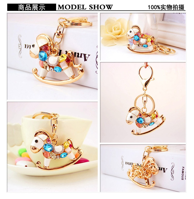 40g Weight Alloy, Metal Material Unisex Gender  Creative Cute Cartoon Diamond Crystal Metal Pendant 无