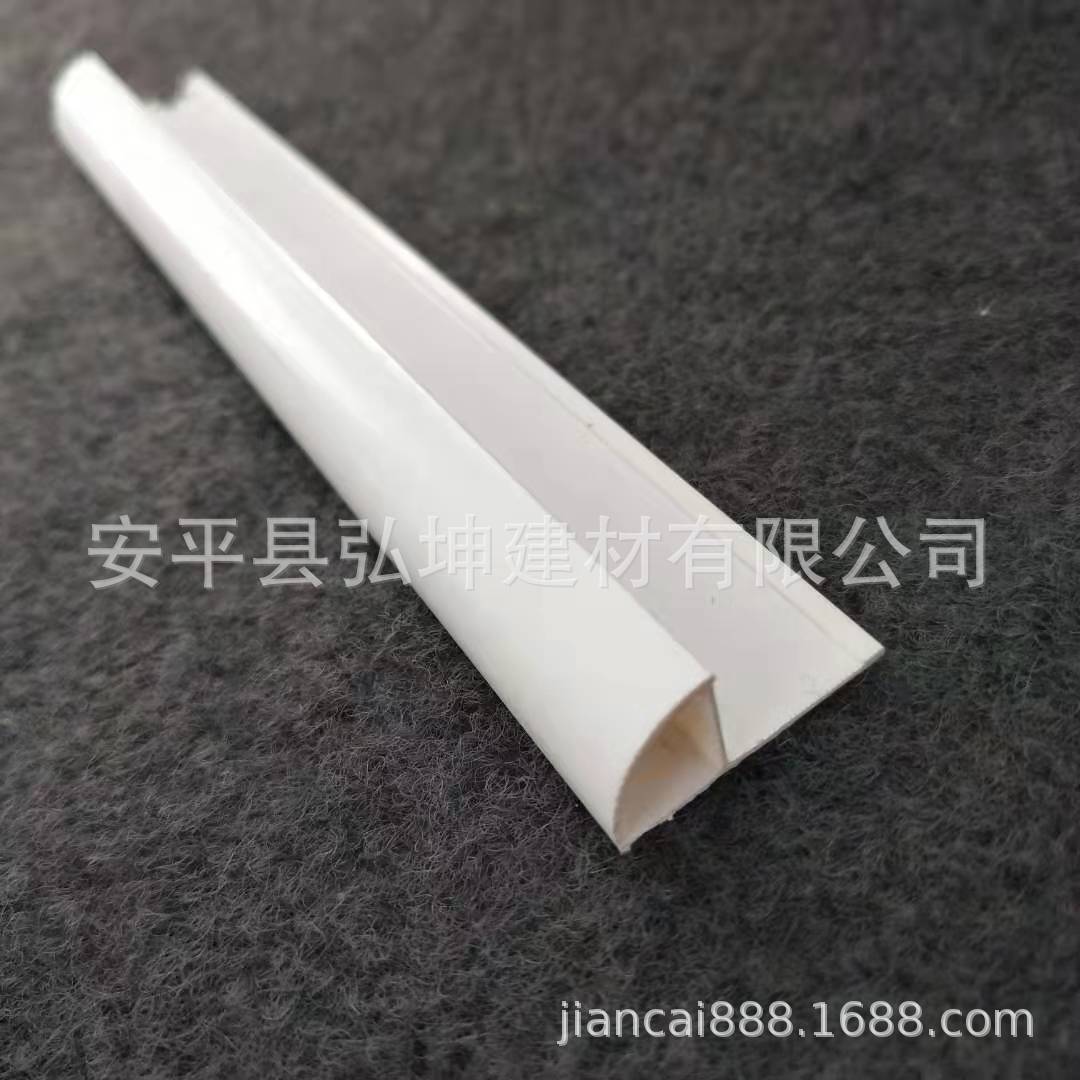 A 批发PVC瓷砖阳角线 收边条白色三通配件 不同厚度瓷砖收边条