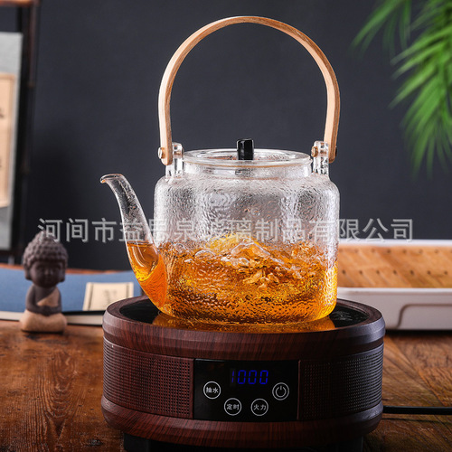 Furnace teapot, thickened glass teapot, large-capacity electric ceramic stove, steam cooking teapot, beam teapot, teapot