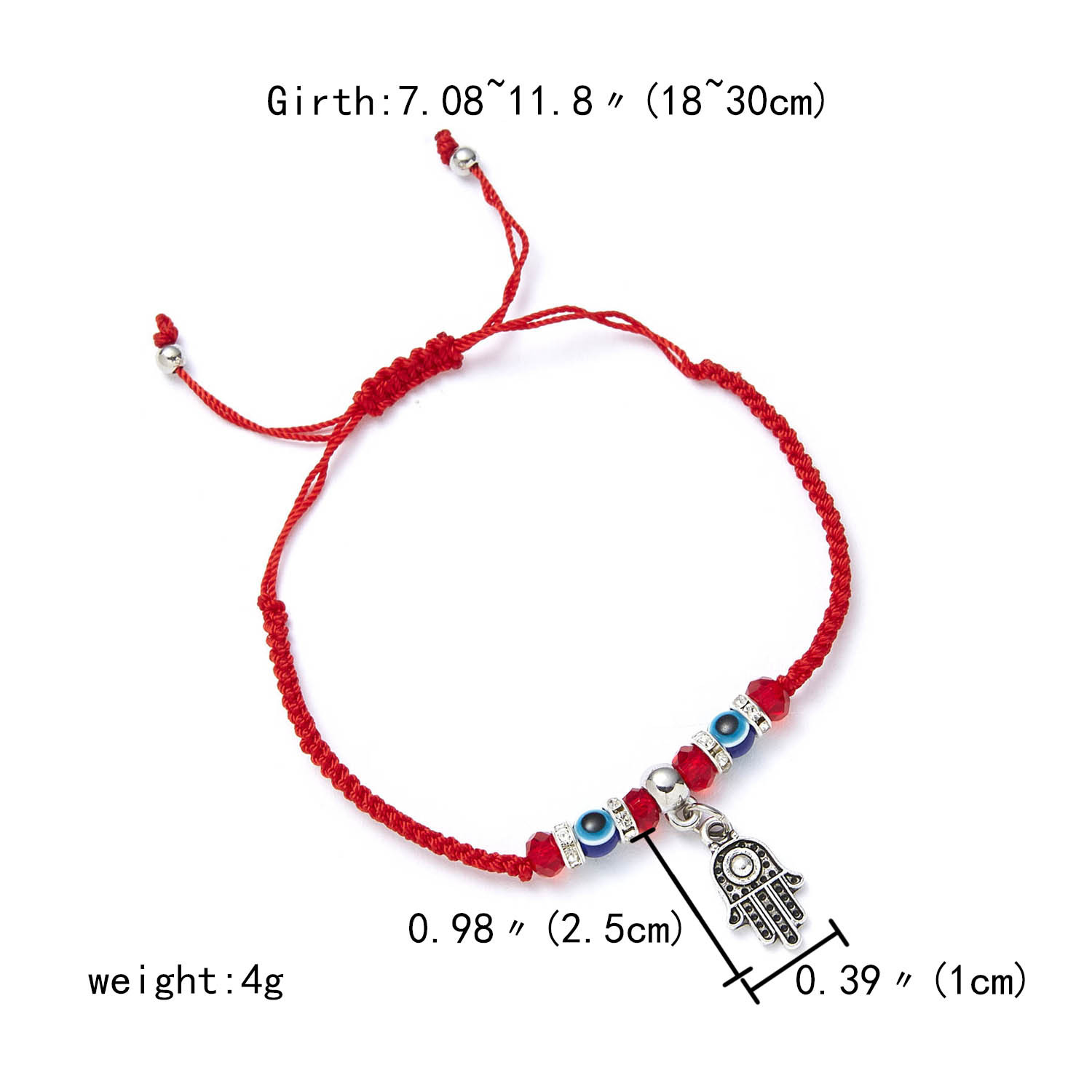 Fashion Eye Alloy Glass Rope Braid Women's Bracelets display picture 8