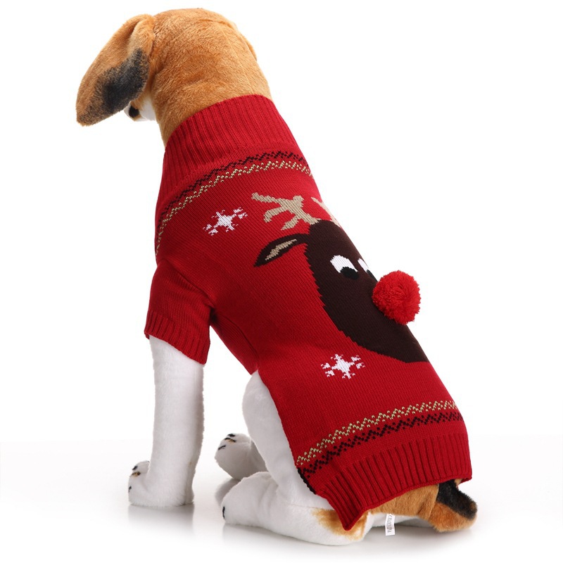 286g Weight Fashion Acrylic Christmas Deer Pet Clothing