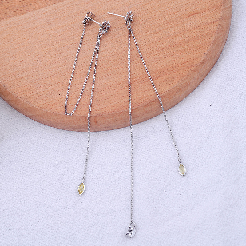 Fashion Earrings New Tassel Earrings 925 Sterling Silver Earrings display picture 8