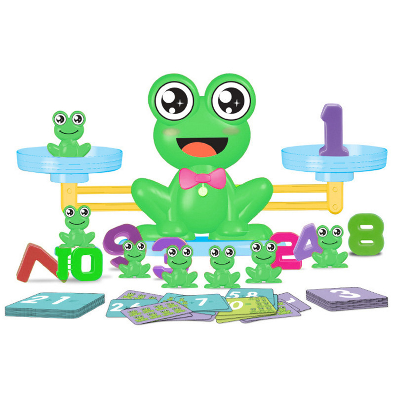 Educación Temprana DE LOS NIÑOS juguetes de Inteligencia de escritorio juego de equilibrio gatito equilibrio de dibujos animados Rana Digital juguetes de equilibrio