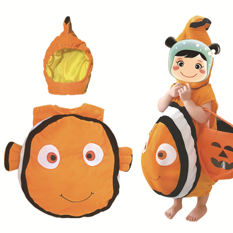 海底总动员尼莫nemo小丑鱼儿童服装 多莉海龟海洋动物派对演出服