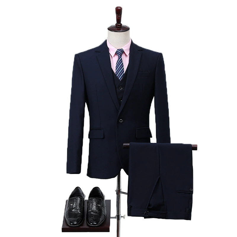 Комплект для отеля, классический костюм в обтяжку, slim fit, 3 предмета