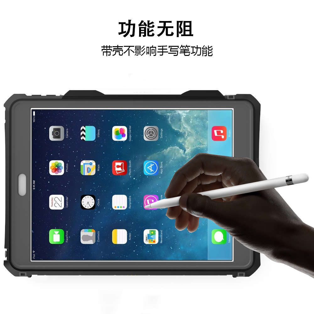 Casas impermeables al aire libre de chile rojo iPa para Apple 2020 iPad 10.2 Casas impermeables a prueba de caídas