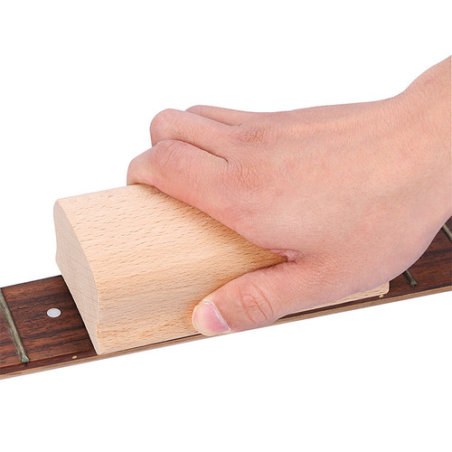 Neck fretboard fret leveling arc polishing block electric guitar classical guitar electric bass + 2 sandpaper