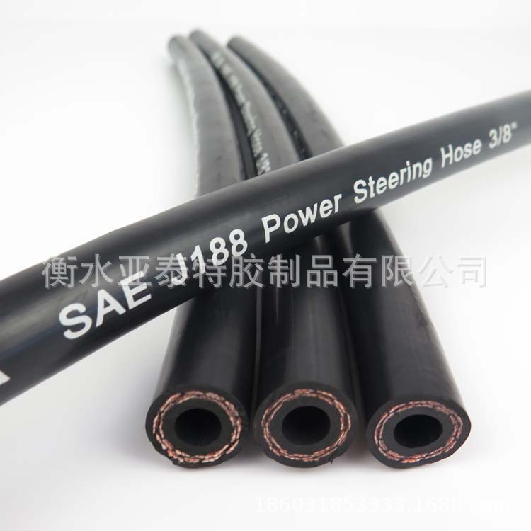 普力得亚泰管业SAE J188 135℃ 光面布纹动力转向软管 助力转向管