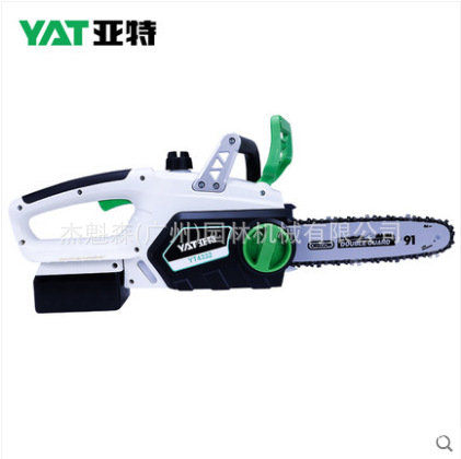 YAT亚特YT4332锂电锯 充电式电链锯家用大功率迷你链条锯伐木机