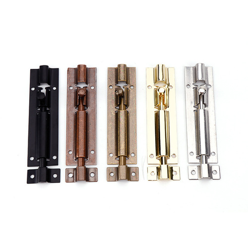Golden green and red stainless steel latch door bolt door buckle wooden door and window anti-theft latch lock bathroom thickened exposed door latch