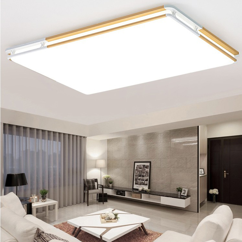 led吸顶灯现代简约长方形客厅灯餐厅卧室灯方形书房灯具阳台灯