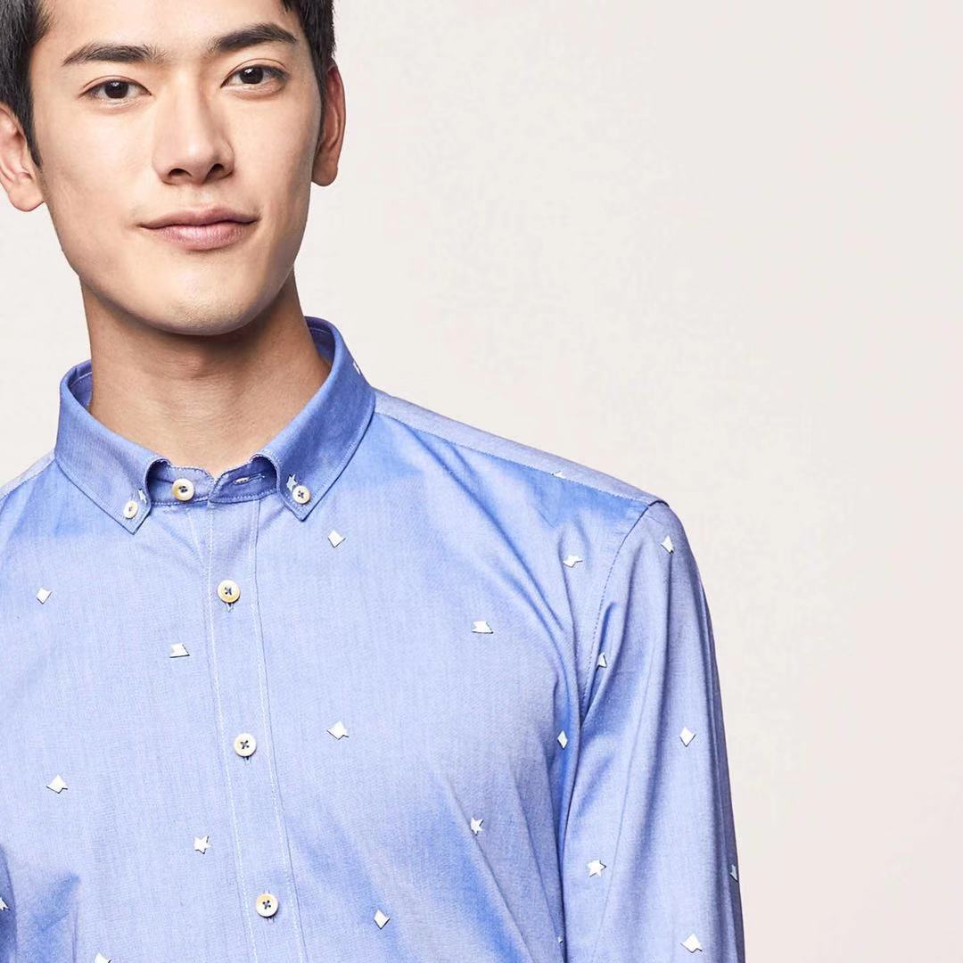 Spring cotton fitted shirt