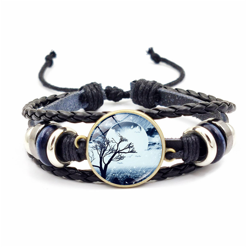Promoção de Halloween Time Gem Moda Vintage Criativo Pulseira de Vidro Tecido_voghion.com