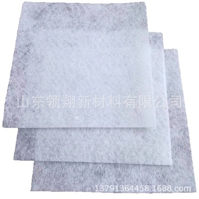 19新品涤纶白色土工布针刺土工布热烫型透气透水模块布模板布打样