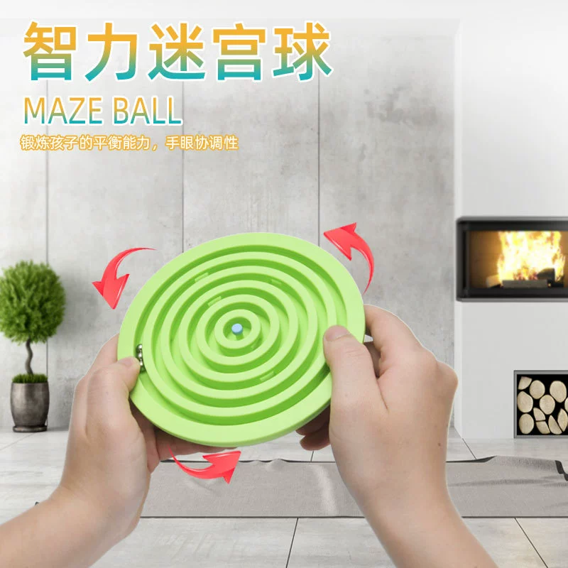 Intellectual three dimensional labyrinth, toy for training, 3D, teaches balance, attention training