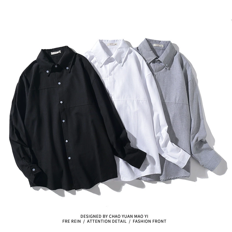 Осенняя цветная рубашка для отдыха slim fit
