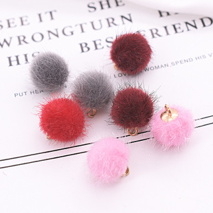 12mm��ˮ��ë���ӵ���ëë����diy�Ʒ���϶��h�������Rë���
