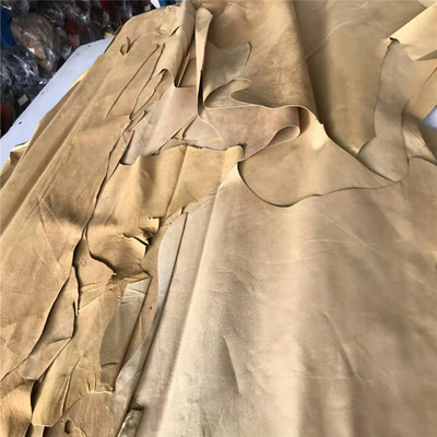 Manufactor Direct selling Apricot The first layer pigskin Leather material 95 Size leather shoes sole Dedicated Fabric Leather material Cheap wholesale