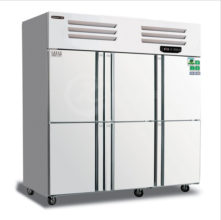 供应美厨brf6六门双温商用厨房冰箱食堂冰柜商用厨房设备