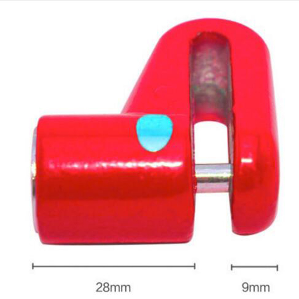 小米m365电动滑板车通用配件碟刹锁+提醒绳红色黑色防盗锁+提醒绳详情6