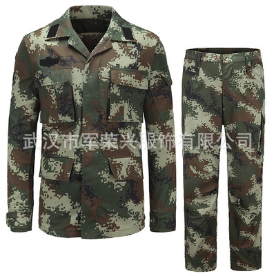 武夏消防迷彩服 户外基地丛林林地教官作训服 TZBCS野战训练服