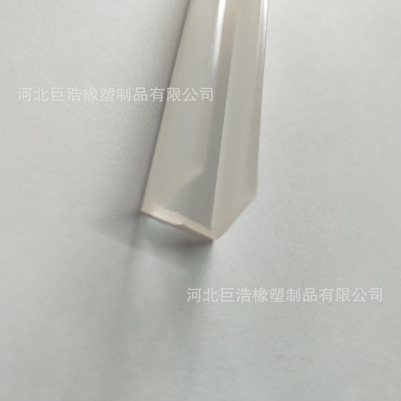 耐高温硅胶挤出异形条密实硅橡胶密封条防撞硅胶包边封条