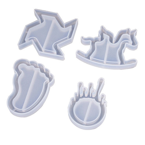 Poppy diy crystal glue mold quicksand mold Trojan windmill pendant quicksand pendant silicone mold