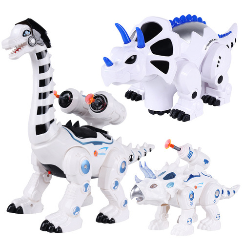 Children's remote control touch mechanical triceratops intelligent early education electric dinosaur robot mechanical war dragon toy model