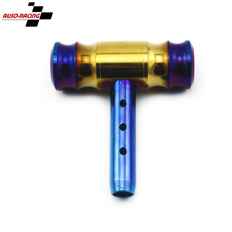 Car Modified Hammer Gear Head Manual Universal Gear Head Lever Joystick Aircraft Gear Head Baked Blue