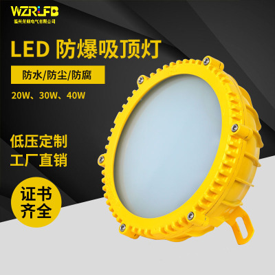 led防爆灯 20w30w40w免维护防水防爆吸顶灯石油化工防爆照明灯具|ms