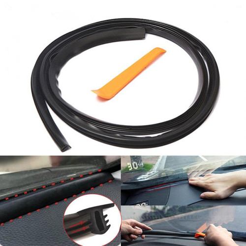 Modification of dashboard sealing strips, instrument panel gaps with soundproof and dust-proof rubber strips, front windshield noise