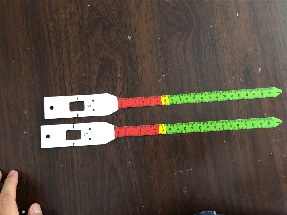Impresión UV cinta de brazo de comercio exterior regla de plástico suave niños circunferencia de la cabeza infantil Regla de medición regla de la circunferencia del brazo
