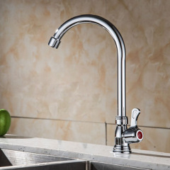Zinc Alloy Single Cold Kitchen Faucet Single Cold Vegetable Basin Sink 360° Rotating Faucet Manufacturer Wholesale