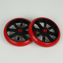 厂家直销购物车买菜车水晶轮小拉车塑胶轮子手拉车轱辘配件静音