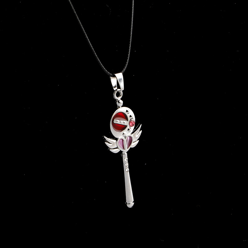 New Fashion Anime Around Sailor Moon Magic Wand Pendant Necklace Wholesale display picture 2