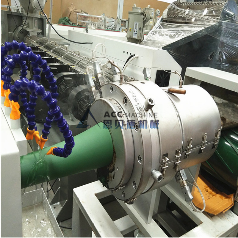 竹竿钢管钢丝包覆挤出机 塑料共挤包覆涂层挤出机生产线