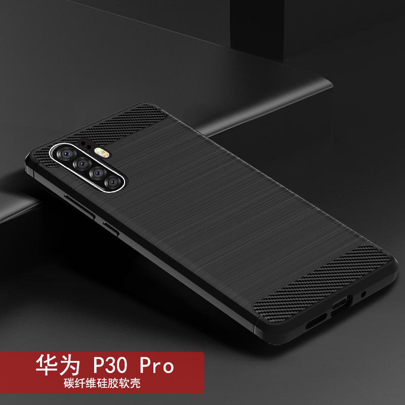 For Huawei P30 Pro Phone Case Huawei P30 Pro Protective Case Brushed Pattern Drop-Resistant Soft Case