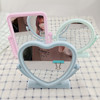 Exquisite desktop mirror makeup mirror high -definition mirror 3 types of graphics selected heart -shaped square round