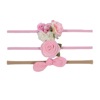 Children's nylon hair rope, elastic headband with bow, set, flowered