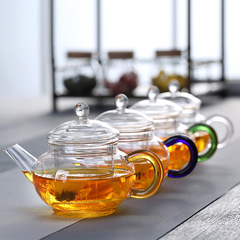 Fanshi heat-resistant glass teapot Kung Fu tea set high temperature resistant teapot with filter high borosilicate small teapot flower teapot