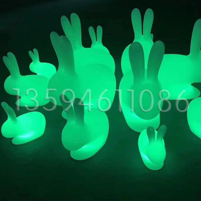 中秋美陈pd点发光玉兔场景装饰发光月球中秋节日装饰|ru