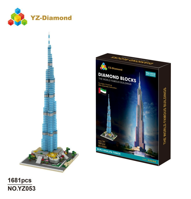 YZ микро частиц аккумуляционная игрушка конструктор серия 052-071 66519 Замок 076 Париж Дева Virgin