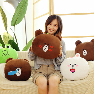 厂家直销卡通毛绒玩具手暖抱枕创意手暖子冬季热卖公司可定制logo|ms
