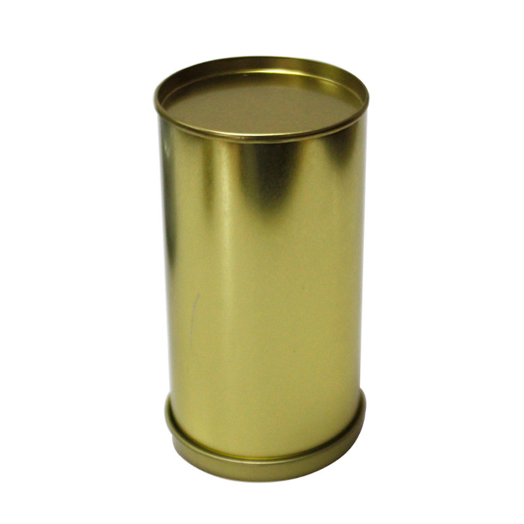 Pequeño redondo creativo té lata de hierro fuente de fábrica al por mayor té negro té verde caja de embalaje de té
