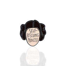 厂家直销 SELF RESCUING PRINCESS 星球大战莉亚公主头像胸针徽章