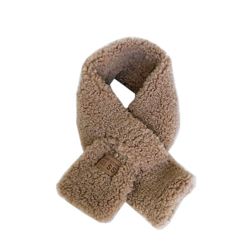 Korean style autumn and winter new plush scarf imitation lamb velvet plush scarf women's thickened warm curly scarf wholesale