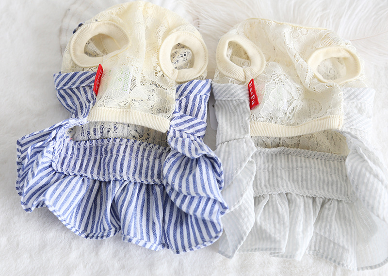 蕾丝兔条纹蛋糕裙