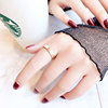 Ring, set, minimalistic accessory, Japanese and Korean, simple and elegant design, internet celebrity